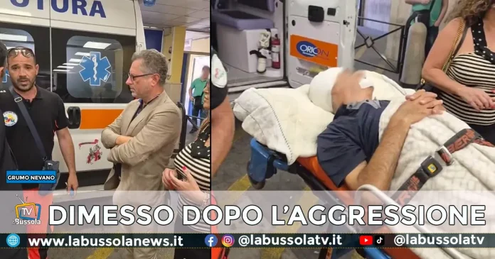 DIMESSO ANZIANO AGGREDITO GRUMO NEVANO