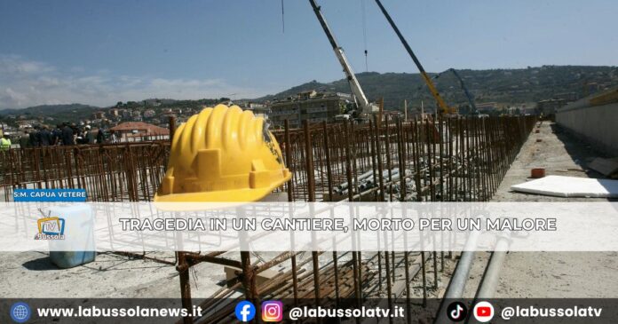 Malore durante il lavoro, operaio di 60 anni perde la vita in un cantiere a Santa Maria Capua Vetere