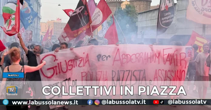 NAPOLI MANIFESTAZIONE Abderrahim Fakir