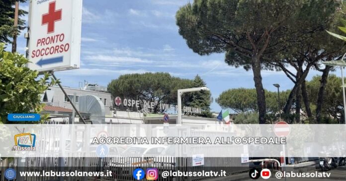 Chiede di accelerare i soccorsi alla madre all’Ospedale di Giugliano, poi aggredisce alle spalle un’infermiera arrestata 54enne