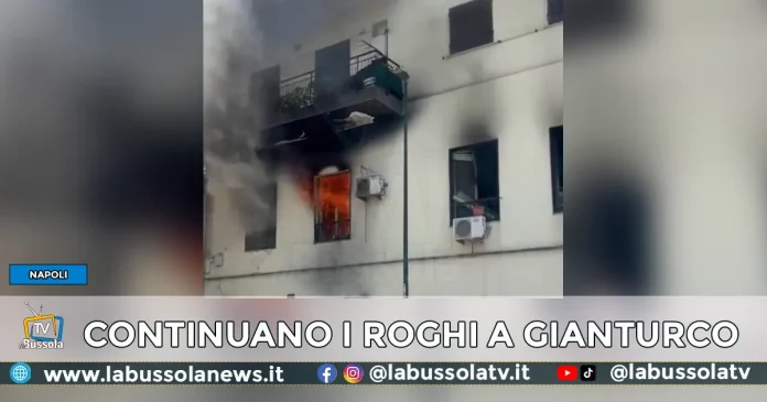 INCENDIO NUOVO VIA Santa Maria di Costantinopoli alle Mosche a Gianturco