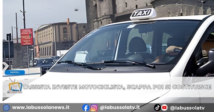 Napoli Motociclista investito da tassista, prima scappa e poi si costituisce