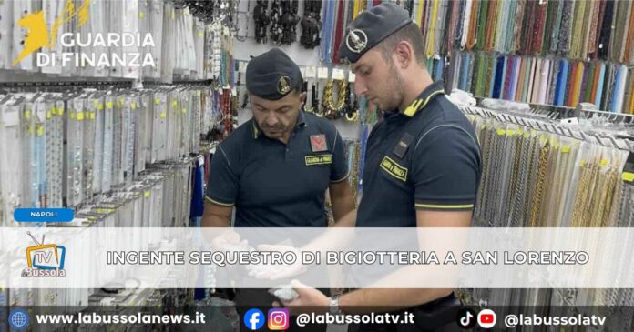 Napoli la Guardia di Finanza sequestra oltre 3,4 milioni di articoli di bigiotteria, perline e decorazioni per capelli e unghie