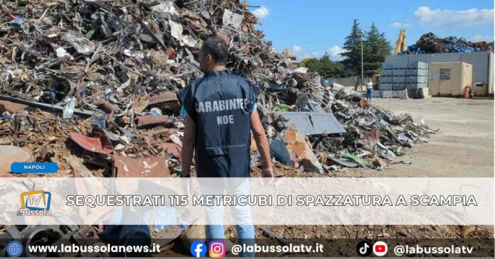 Napoli, trovati 115 metri cubi di rifiuti speciali a Scampia azienda abusiva sequestrata