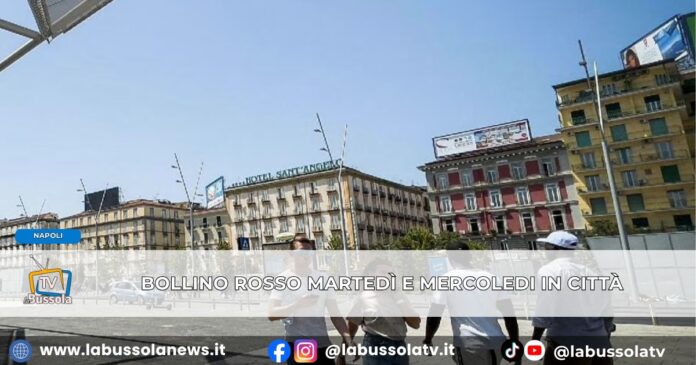 Non si arresta la morsa del caldo, Martedì 11 e Mercoledì 12 Napoli ancora bollino rosso