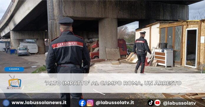 Operazione 'alto impatto' a Casoria, 100 poliziotti in campo un arresto nel campo rom