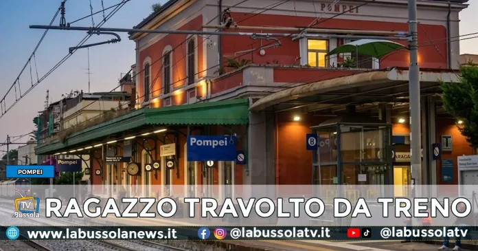 RAGAZZO TRAVOLTO DA TRENO POMPEI