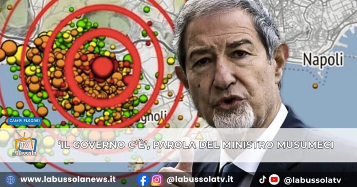 Terremoto ai Campi Flegrei, il Ministro Musumeci “Il Governo c’è, non ci sono limiti di risorse”