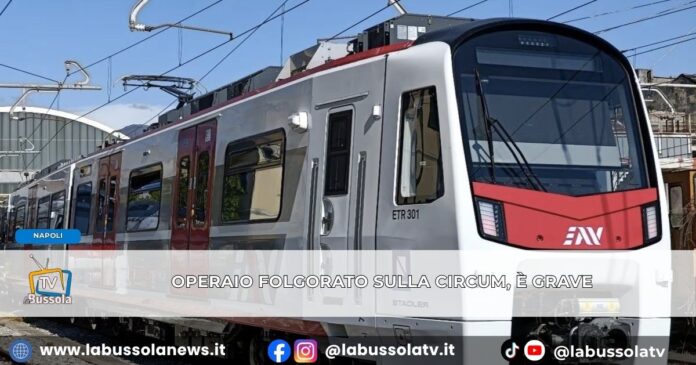 Circumvesuviana, operaio colpito da una scarica elettrica è grave