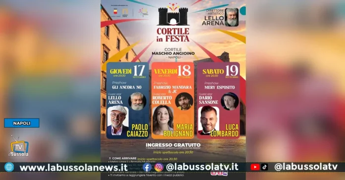 Cortile in Festa al Maschio Angioino