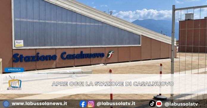 Da oggi aperta la nuova stazione Casalnuovo sulla linea Alta Velocità Napoli-Bari, è scontro sul nome con Afragola