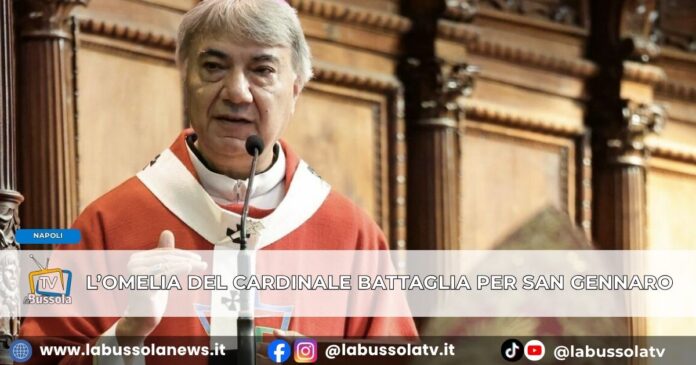 Il Cardinale Battaglia alle celebrazioni nel Duomo “La camorra è guerra, San Gennaro ci liberi da questa mentalità”