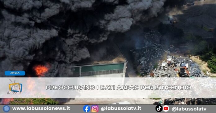 Incendio ad Airola, diossine oltre il valore di riferimento Arpac estende i controlli in tre province