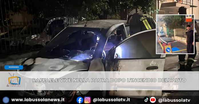 Marano, auto incendiata sotto casa Raffaele De Rosa ancora nella paura. «Chi è stato è ancora libero, sa dove vivo»