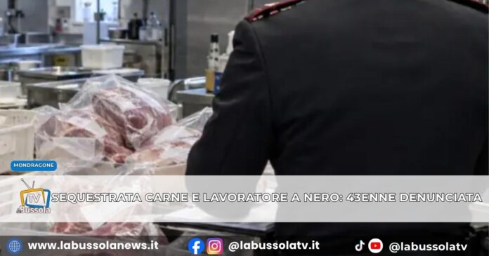 Mondragone, sequestrati 50kg carne in ristorante e lavoratore non in regola denunciata 43enne