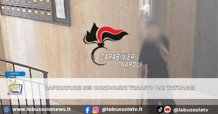 Napoli, rapinava donne anziane negli androni dei palazzi incastrato 35enne di scampia grazie ai tatuaggi