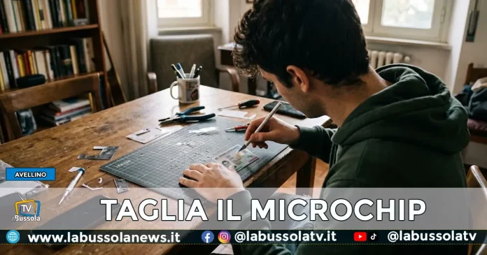 Rimuove microchip carta d'identità