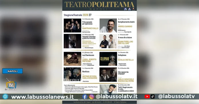 campagna abbonamenti stagione teatrale del Politeama di Napoli