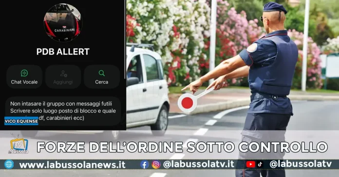 gruppo WhatsApp per segnalare posti blocco