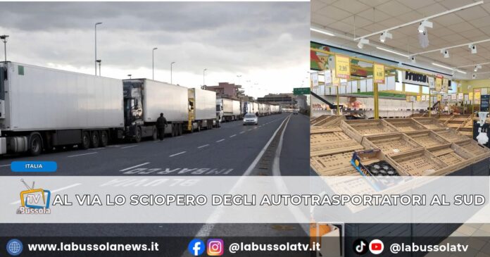 Caro carburanti, esplode la protesta nel Sud_ Tir ai caselli di Nola e Caianello, disagi sulle autostrade. In Puglia scaffali vuoti