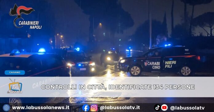 Controlli dei carabinieri a Caivano, identificate 134 persone_ arrestato 60enne, trovato con la droga